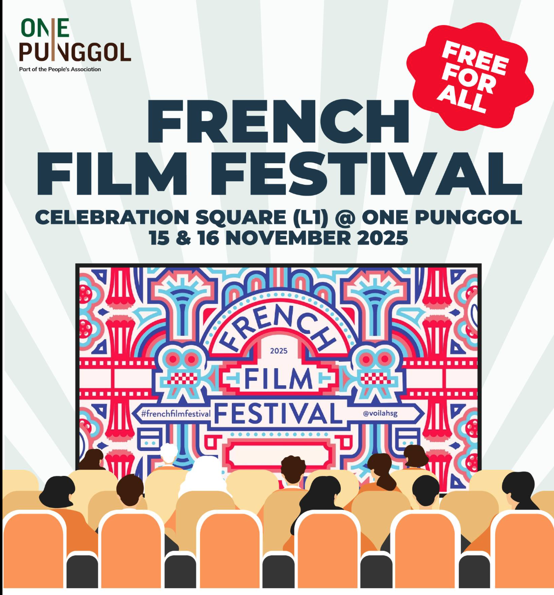 French Film Festival 2025 at One Punggol — Free Movie Screenings on 15 & 16 November